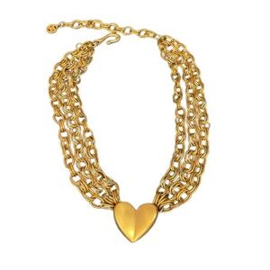 Givenchy Gold Heart Necklace